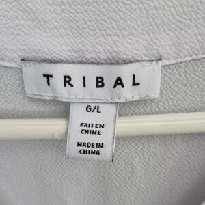 Tribal Soft White Knit Top